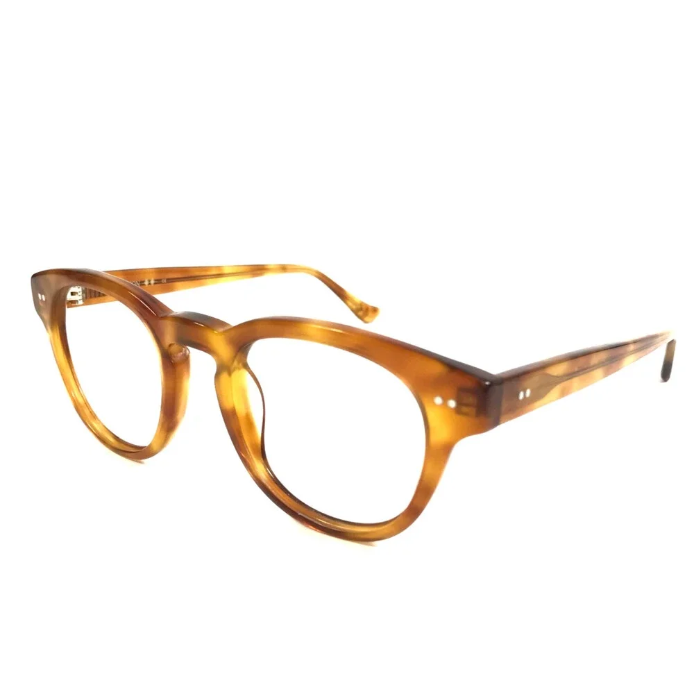 Denon Eyeglasses Frames CLAYTON 33 Light Tortoise Round Full Rim 48-22-145